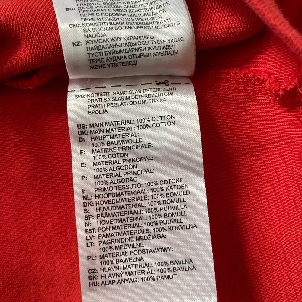ADIDAS Originals Women’s Bold Age Cropped 100% Cotton Oversized Sweatshirt Sz M - Picture 15 of 15